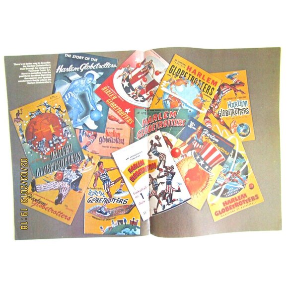 Vintage Magazine - Harlem Globetrotters'76 50th Anniversary Issue - RARE Sports - Picture 6 of 8